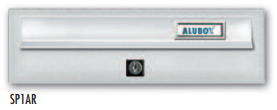 Alubox Modular C1 Horizontal Postbox Silver