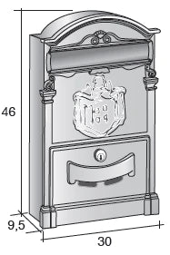Alubox Residence Maxi Italian Made Letterbox