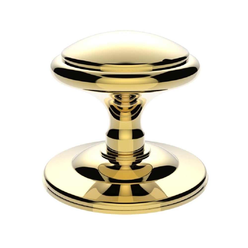 Carlisle M61 Round Centre Door Knob 10 Year Manufacturers Warranty Brass