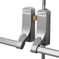 Exidor 285S Push Bar Rebated Double Door Panic Set Silver