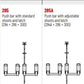 Exidor 285S Push Bar Rebated Double Door Panic Set Silver