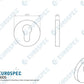 Eurospec ESE9005 Euro Escutcheon Satin Aluminium -  Pair