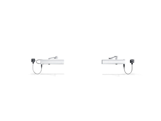 Geze TS4000 E-IS Double Door System Electric Hold Open Silver Door Closer Size 1-6 Variable Adjustment