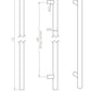 Eurospec Steelworx Grade 316 Stainless Straight T Bar Type Pull Handle 30mm Diameter