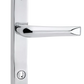 Mila SupaSecure Grade 316 Stainless Steel Lever Handle On Plate 92mm Center Euro Profile Top & Bottom Fix 240mm