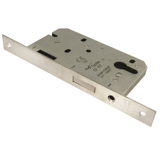 Eurospec DLE0055 55mm DIN Euro Dead-lock Case Square Forend CE Certified