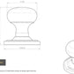 Manital Italian Made M35C Concealed Fix Mortice Knob On Rose Satin Brass