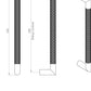 Carlisle SWP1169 Mitred Knurled Pull Handle