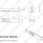 Carlisle Brass AA79 102mm Sunk Slide Flush Bolt