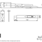 Carlisle Brass AA80 152mm Lever Action Flush Bolt