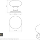 Carlisle AC055 Large Centre Door Knob