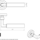 Carlisle Amiata EUL040 Italian Made Lever On Rose