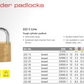 Burg Wachter 222 C-Line Tough Cylinder Padlock