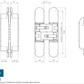 Ceam 1130VCH 3D Concealed Hinge 134x24x21mm