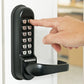 Codelock CL510 Black Marine Grade Lever Operated Digital Lock c/w Tubular Latch