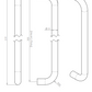 Eurospec Steelworx Grade 304 Stainless Steel D Type Pull Handle