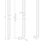 Eurospec Steelworx Grade 304 Stainless Steel D Type Pull Handle