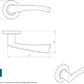 Eurospec Steelworx CSL1121 Grade304 Satin Stainless Steel Lever On Rose