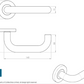 Eurospec Steelworx CSL1190 Part M Approved Grade304 Stainless Steel Lever On Rose