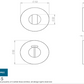 Eurospec Steelworx CST1015 Toilet turn & Release Grade 304 Satin Stainless Steel