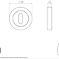 Carlisle Serozetta EUL002 Keyhole Escutcheon Pair
