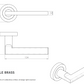 Carlisle Trentino EUL030 Italian Made Lever On Rose