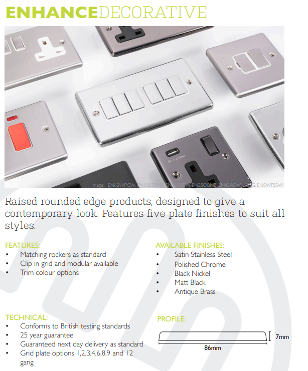 Eurolite 1 Gang Dimmer Switch 400w Led 2 Way - Enhanced Decorative Range