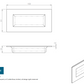 Eurospec FPH1000 Rectangular Flush Pull 102mm x 51mm Satin Stainless Steel