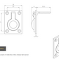 Carlisle FRP50 50mm x 38mm Flush Ring Pull