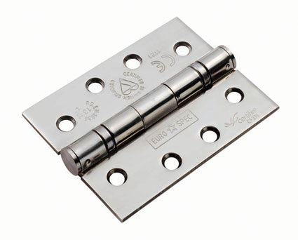 Eurospec Square Corner HIN1433/13 102x76x3mm Grade 13 Ball Bearing Butt Hinge chrome