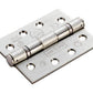Eurospec Square Corner HIN1433/13 102x76x3mm Grade 13 Ball Bearing Butt Hinge chrome