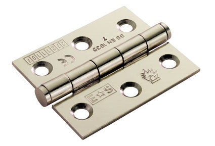 Eurospec HIP13225/7 100x76x2.5mm Plain Bearing Butt Hinge Grade 7