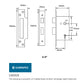 Eurospec LSS5325 Easi T 3 Lever Security Sashock 64mm