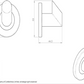 De Leau LX03 Robe Hook 50mm Marine Grade 316 Stainless Steel