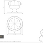 Carlisle M219 Octagonal Centre Door Knob