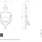 Carlisle M38B Victorian Urn Door Knocker