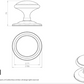 Carlisle M61 Round Centre Door Knob