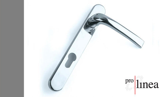 Mila Pro Linea Lever Handle On Plate 92mm Center Euro Profile Top & Bottom Fix 240mm
