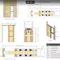 Henderson PDK Single Pocket Door Kit t/s 100-125mm Wall