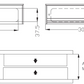 Mila Postmaster Letter Plate 303x70mm - Munster Joinery Replacement