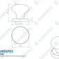 Eurospec SWE1040 Grade 316 Stainless Steel Centre Door Knob