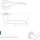 Eurospec Steelworx SWL 1131 Tirolo Lever Handle On Rose Stainless Steel