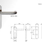 Eurospec SWLP Grade 316 Satin Stainless Steel Safety Lever On Plate