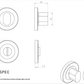 Eurospec Steelworx SWT1016 Toilet turn & Release Grade 304 Satin Stainless Steel