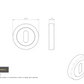 Carlisle Serozetta SZR002 Keyhole Escutcheon Pair