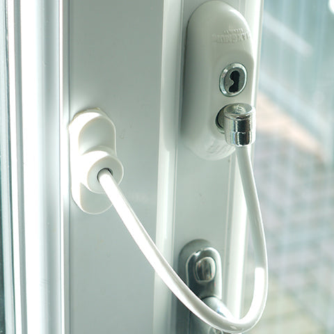 Window Safety Cable Lockable Window Restrictor Cable 20cm – windowdoorsafeandsecure.ie