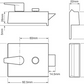 Union 1028 Rim Nightlatch 60mm Standard Stile c/w Rim Cylinder