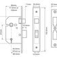 Union 2226 4" Mortice Bathroom Lock