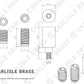 Carlisle Brass WF18 Sash Window Stop