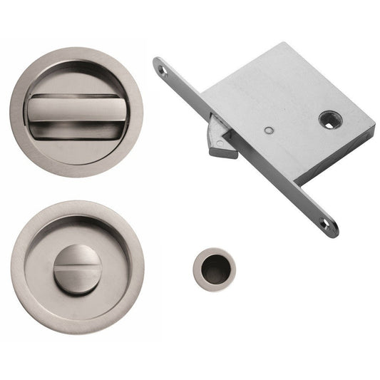 Manital ART55B Sliding Door Bathroom Lock Set 